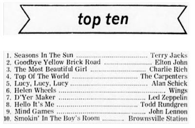 To 10 Chart December 29, 1973