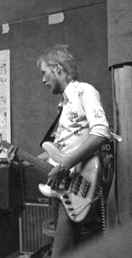 Fred 1975 at
                                the rehearsal studio