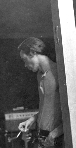 Vance 1975 at
                                the rehearsal studio