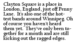Clayton
                        Square promo Winnipeg Tribune 1967